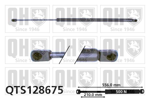 QUINTON HAZELL Газовая пружина, крышка багажник QTS128675